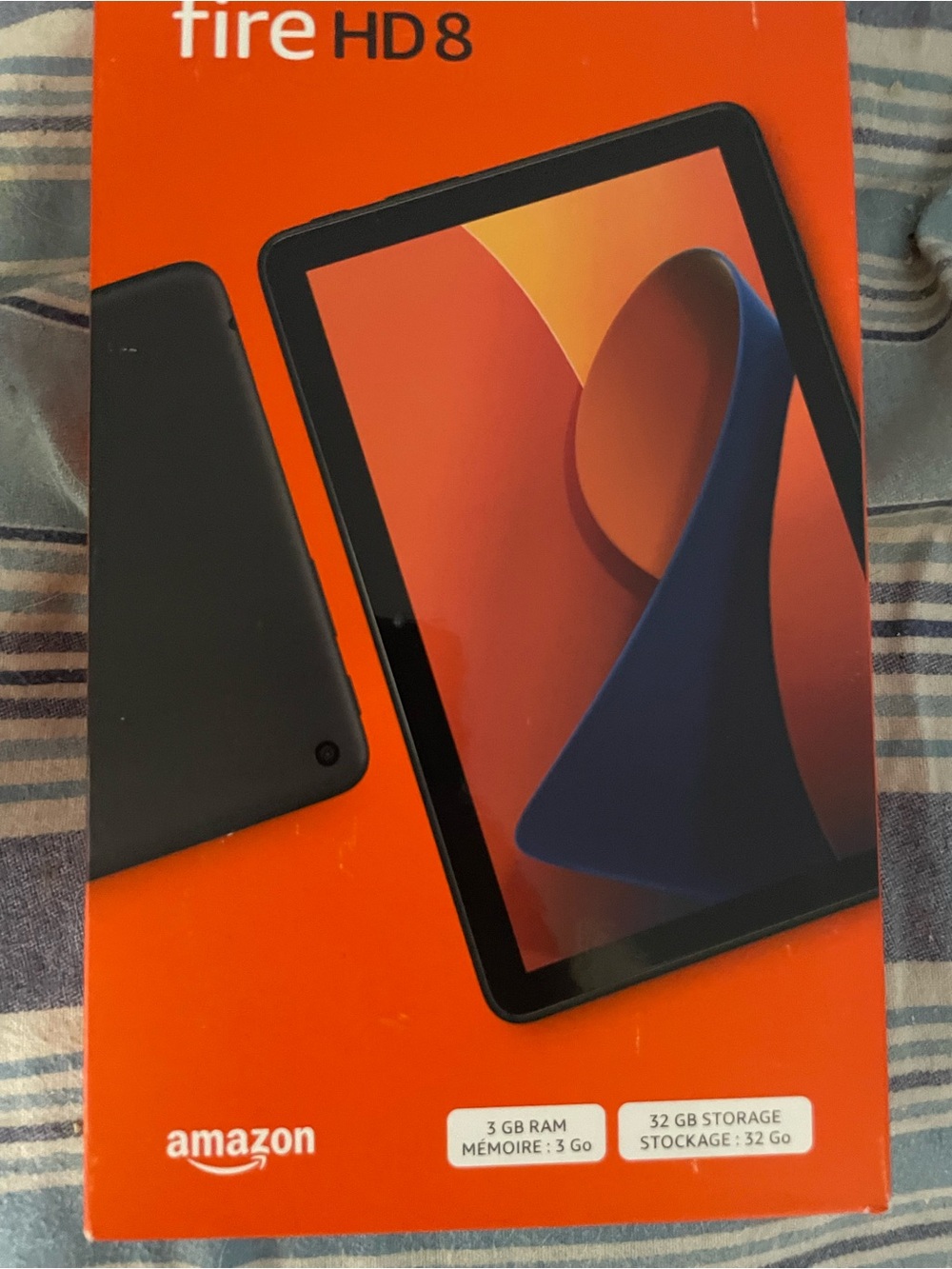 Amazon Fire HD 8 Tablet - Black with Orange Packaging